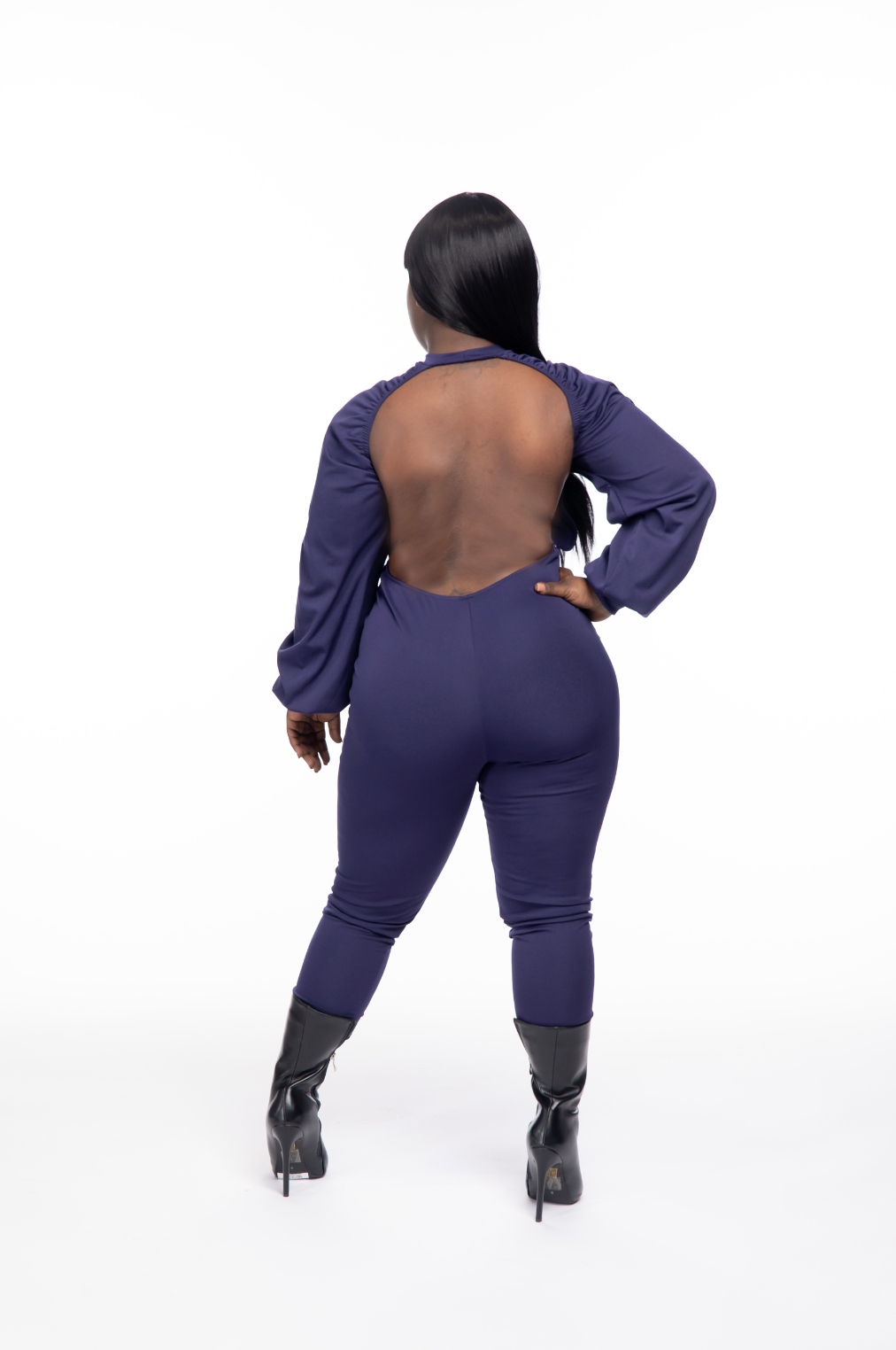 Ruched Up & Ready Jumpsuit – Navy Edition